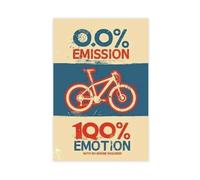0,0 % d'émissions sans moteur requis, 100 % d'expérience émotionnelle - Citations inspirantes - Impression sur toile - Poster sur toile - Décoration de chambre à coucher - Décoration de bureau