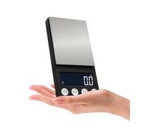 0.01g/100g-500g Mini balances de poche numériques for balances de poids en grammes de pondération en diamant, Mini balance de poche poids de cuisine(200g)