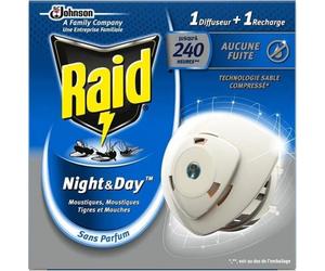 0.02 RAID Diffuseur Night and Day Moustiques 240h