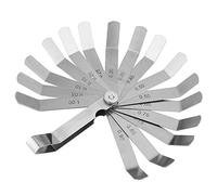 0.05-1.00mm Acier Inoxydable RèGle MéTrique IncurvéE, Outil de Mesure pour Mesurer La Largeur Ou L'éPaisseur de L'éCart pour Moteur/Soupapes