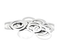 0.1/0.2/0.3/0.5mm M3-M14 cale ultra-mince DIN988 304 acier inoxydable rondelle plate Ultra mince joint de cale de réglage(M6x10x0.2(30pcs))