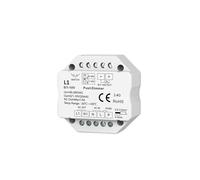 0/1-10V LED Dimmer Controller with Push Button Switch Dimming 110V 220V 4 Zones 2.4G Remote Control for 0/1-10V Dimmable LED Driver(1x L1 and R11)