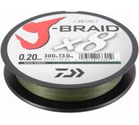 Daiwa J-braid 8 Braided Line 300 M Vert 0.180 mm