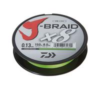 DAIWA J-Braid X8 0,10mm/6kg/150m Chartreuse Cordon Tressé Pêche au Lancer