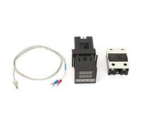 0-1300 Controller Contrôleur de température 0-1300 Kits AC 110V-240V LED Alarme PID Contrôleur de température numérique avec thermocouple / capteur de température et maximum de 25A SSR
