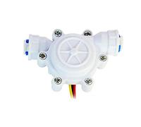 0.2-8L/min Water Effect Flow Sensor Meter 1/4 Quick Connect Débitmètre Compteur de Débitmètre Pour Machine à Café En Plastique 3 Tasse Cafetière