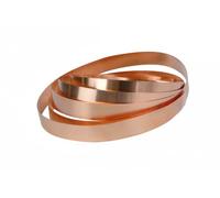 0,2 mètre de ruban en cuivre Épaisseur 0,1 mm x 10 mm de feuille plate en ruban de cuivre en cuivre 2,0090 fil plat