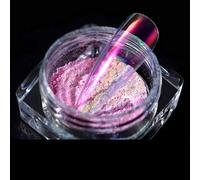 0.2g Glace Transparent Poudre Poudre Magique Poudre Nail Art Glitter Nail Art Poudre Nail Art Décorations Miroir Effet De Sirène Gel UV Couleur Holographique