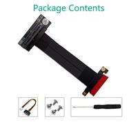 0,2m 90 Degree Cable SFF-8639 U.2 à PCI-E 3.0 4X câble d'extension de ruban Module M.2 avec mini-sas HD connecteur 36 broches pour U.2 NVME SSD vers le haut miniSAS