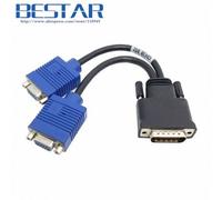 0.2m DMS LFH-60pin à double VGA femelle séparateur moniteur projecteur câble 20 cm pour Matrox carte graphique VGA deux séparateur
