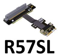 0.2m R57SL Nvme ssd à m.2 U2 à M2, clé a.e. Câble d'extension pcie wifi SFF-8639 pour carte mère intel gen3 8G/bps Nipseyteko