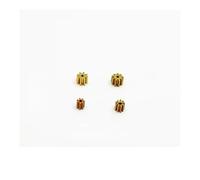0.3/0.4 Modulus 7T 8T 9T Teeth Metal Copper Brass Pinion Gear Fit 1mm Shaft For 716 816 8250 Drone electronic starter RUAJOGYNVM(0.3M-9T)