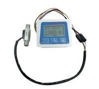 0.3~3L/min 1/4 "capteur de débit d'eau débitmètre numérique capteur de débit G1/4 mesure de la température de la Turbine Options d'unité polyvalentes