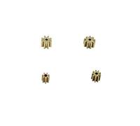 0.3 Modulus 7T 9T Gear Pinion 0.4M 8T 9T Teeth Metal Copper Brass Gear Fit electronic starter 1mm Shaft DIY RC Toy Drone ICXLPMC(0.4M-9T)