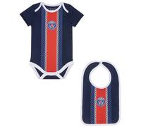 0-3 Mois - Body Bavoir Bébé Garçon Psg - Collection Officielle Paris Saint Germain - 3 Mois Multicolore