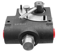 0-30 GPM Hydraulique Réglable Variable Vanne De Régulation De Débit, 3/4 Pouce Raccord NPT Directionnelle Vanne De Commande, 500-3000 PSI Soupape De Décharge, LKF-114Black,1