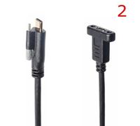 0.3M 2 Paire de câble d'extension USB 3.1 type-c mâle à mâle, 30/60/1m/1.8m/1ft/3ft/6ft, pour recharge de données