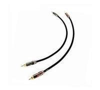 0.3M-20M paire de câbles Audio RCA 2 d'interconnexion à stéréo mâle for amplificateur DAC TV voiture(N1002-N1002-BR-FF,0.5m)