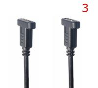 0.3M 3 Paire de câble d'extension USB 3.1 type-c mâle à mâle, 30/60/1m/1.8m/1ft/3ft/6ft, pour recharge de données
