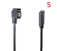 0.3M 5 Double verrouillage à vis USB 3.1 type-c mâle à mâle, mâle à femelle avec trou de vis de montage sur panneau, câble de caméra industrielle