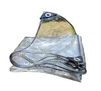 0.3mm Tarpaulin with Zipper PVC Rope Edge Rainproof Cloth Pergola Terrace Waterproof Canopy Boat Car Truck Clear Tarp Carport(H2.5mxW2m)