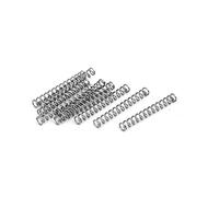 0.3mmx2mmx15mm 304 ressorts de compression en acier inoxydable argenté 10pcs