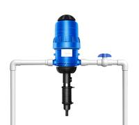 0,4 % à 4 % - Injecteur d'engrais réglable - Injecteur d'engrais automatique - Buse d'injection d'irrigation avec tuyau et clé à molette - Pompe doseuse pour bétail de jardin