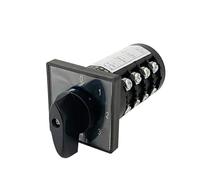 0-4 Position 20A Four Poles 16 Screws Rotary Cam Switch Manual Transfer Changeover Selector HZ5B-20/4