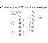 0~400��� Régulateur de température intelligent et précis Régulateur de température à affichage numérique Relais SSR à état solide Sortie Alarme de surchauffe Four Equipement industriel Régulateur de t