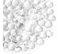 0.44 kg de Billes de Verre Clair,Perles de Verre Transparentes~150 pcs pour Les remplisseurs de Vase,Roches d’Aquarium Mancala Gems pour Aquarium de Table(0,5''~ 0,7'')