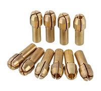 0,5-3,2 mm laiton serrage Mandrin pour outils rotatifs Dremel électrique broyage Mandrin de perceuse Collect support Lot de 10 (4.3 mm Tige Dia.)