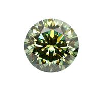 0,5 à 5,0 ct ne se décolore jamais En8 - Fleur de prune colorée - Pierre en vrac - Testeur de diamant pour bijoux sur mesure, 8.0mm-2.0ct, Moissanite