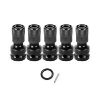 0 5" carré à 1/4" hexagonal Shanks Adaptateur de douille de forage pour clé à impact et porte-embout de tournevis