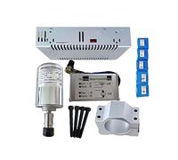 0,5 kW refroidi par air mandrin de broche ER11 CNC 200W300W400W500W Broche pinces à moteur / 52 mm/Alimentation/régulateur de vitesse for DIY CNC,Plus stable(200w package 1)