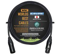 0,5 m - canare l-4e6s - Star Quad Microphone Câble avec connecteurs Neutrik VERS2 prises XLR à XLR Femelle Or