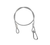0,5 m - Kit de câble de sécurité en acier inoxydable avec boucle et boucle - Cordon de suspension pour lampes de fête, lumières à tête mobile