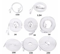 0.5m 1.5m 2m 3m 5m 10m 15m 20m câble Ethernet haute vitesse RJ45 CAT6 plat Ethernet réseau LAN câble UTP Patch routeur câbles d'ordinateur
