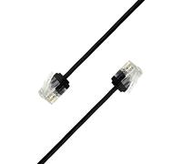 0.5m Cat6A Ultra Slim 10Gbps 32AWG UTP OD2.8mm 500MHz Ethernet Cable,10Gb Thin RJ45 Cat 6A Patch Cord for LAN,Router,Modem,Xb Laptop and Servers,Black,0.5 Meters