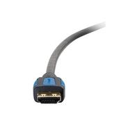 0.5m High Speed HDMI Cable with Gripping Connectors - Câble HDMI avec Ethernet - HDMI mâle pour HDMI mâle - 50 cm - blindé - noir - support 4K