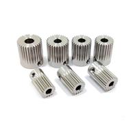 0.5M Precision Stainless Steel Gear 304 16/18/20/24/28 Teeth electronic starter Model Gear 5/6mm CZAOINCU(5mm,26 Teeth-T 16.5mm)