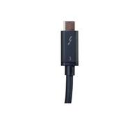 0.5m Thunderbolt 3 Cable (40Gbps) - Thunderbolt Cable 4K - Black - Câble Thunderbolt - 24 pin USB-C (M) pour 24 pin USB-C (M) - Thunderbolt 3 - 30 V