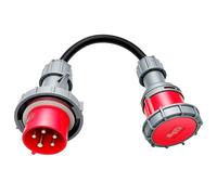 0.5meter 5Pin Industrial Connector CEE Adapter 32A Male Plug to 16A Coupler Adapter 2.5 mm² Cable Power Waterproof IP67