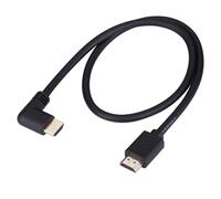 0.6 M High Speed Câble Hdmi 2.0 Avec Ethernet Ultra Hd 4 K 60 Hz À 90 Degrés Avec Angle Droit Support 4 K 2160P 1080P 3D Pour Tv 4 K Hdtv Ps4 Xbox 360 Xbox One Projecteurs