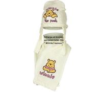 0-6 MOIS taille 44 BLANC ECRU **** Écharpe et bonnet péruvien bébé fille Winnie l'ourson Disney 100% acrylique * NEUF *