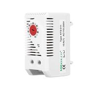 0-60℃ Thermostat Mécanique Réglable Thermostat Mécanique Electrique Compact Commutateur de Contrôleur de Température(Red Button)