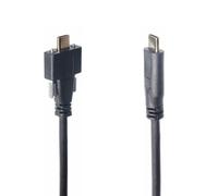 0.6M Male to male USB-C Type-c Gen 2 10Gbps Câble Industriel de Caméra USB 3.1 Type C Mâle à Mâle Machine Vision caméra Câble Avec Vis Serrure fixe