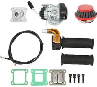 0,7 -pouce -filtre à air à carburateur -vanne papillon -grip -kit pour 2 temps 47cc 49cc Mini Pocket Bike Quad Chopper ATV ATV