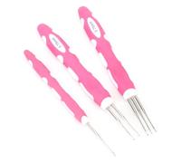 0,75 Mm Dreadlock Crochet Poignée Ergonomique Tresse Craft Dread Locks Kit D'aiguilles pour Fêtes, Mariages, Coiffure, Résine Plastique Alliage Métallique