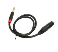 0.75m Female XLR to 6.35mm Jack Audio Cable Instrument Microphone Cable