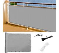 0.7m Brise Vue Jardin Couverture De Confidentialité Écran Protection UV avec Œillets, Attaches De Câble, pour Piscine, Patio Et ExtérieurGrey,0.7x2m(2.3x6.6ft)